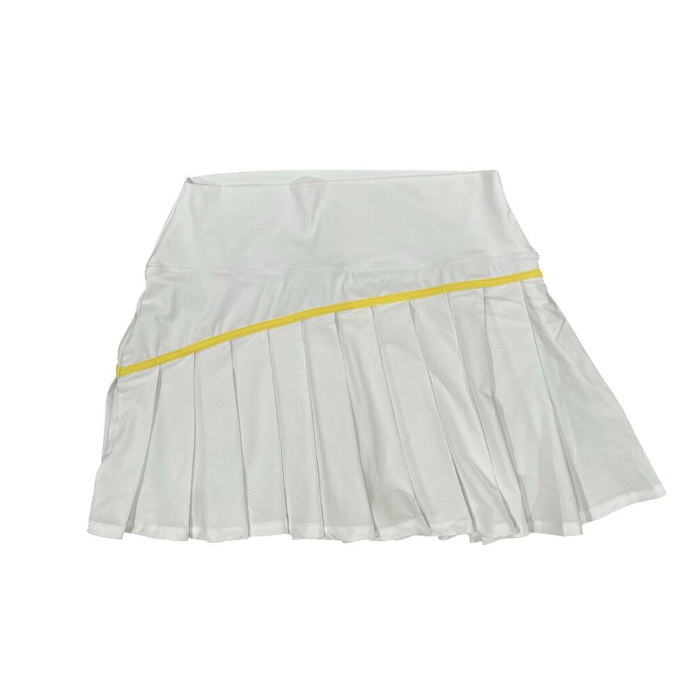 BeachRiot Beach Riot Pleated Tennis Skirt White Large L Shorts